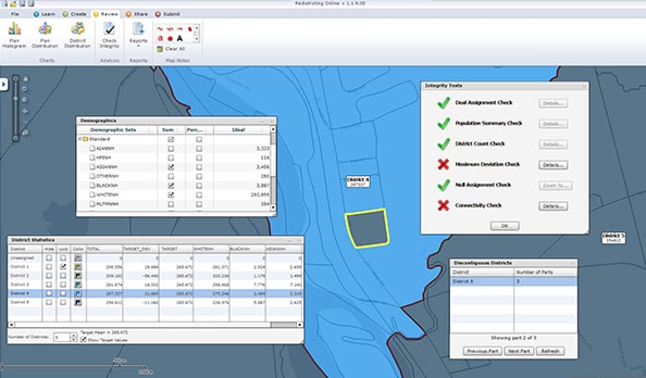 esri redistricting legislative requirements and judicial audits