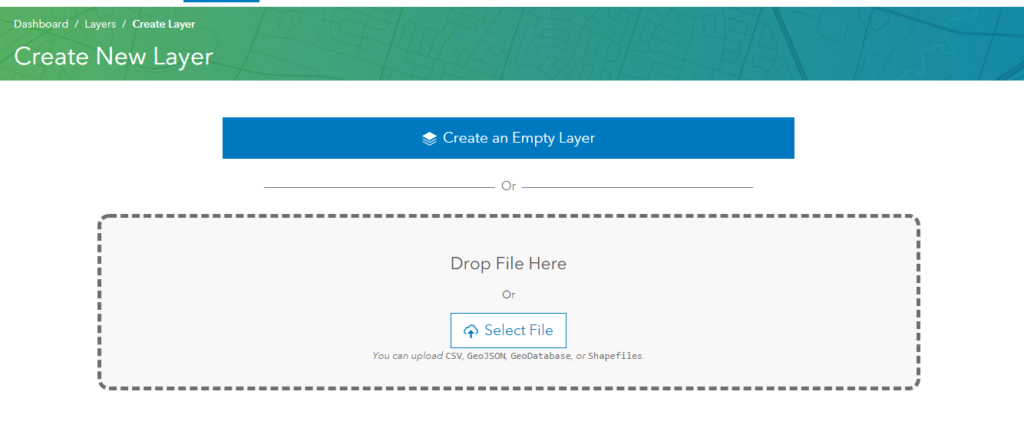 Create ArcGIS Online Feature Layers