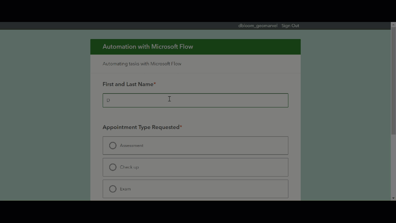 survey123 with microsoft flow