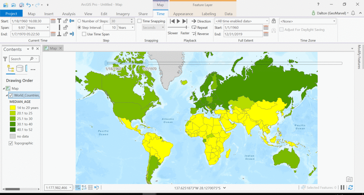 time in arcgis