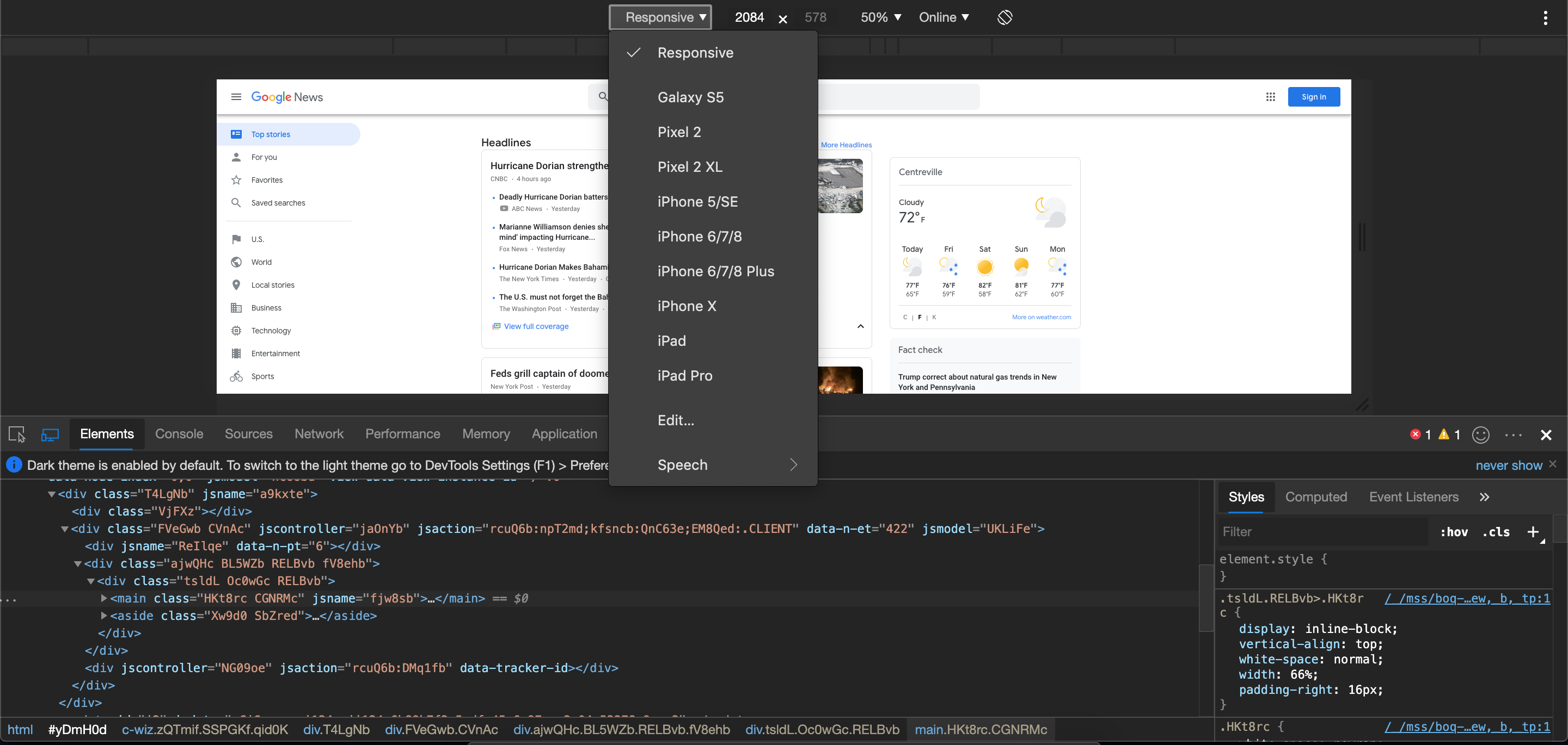 comparing browser developer tools