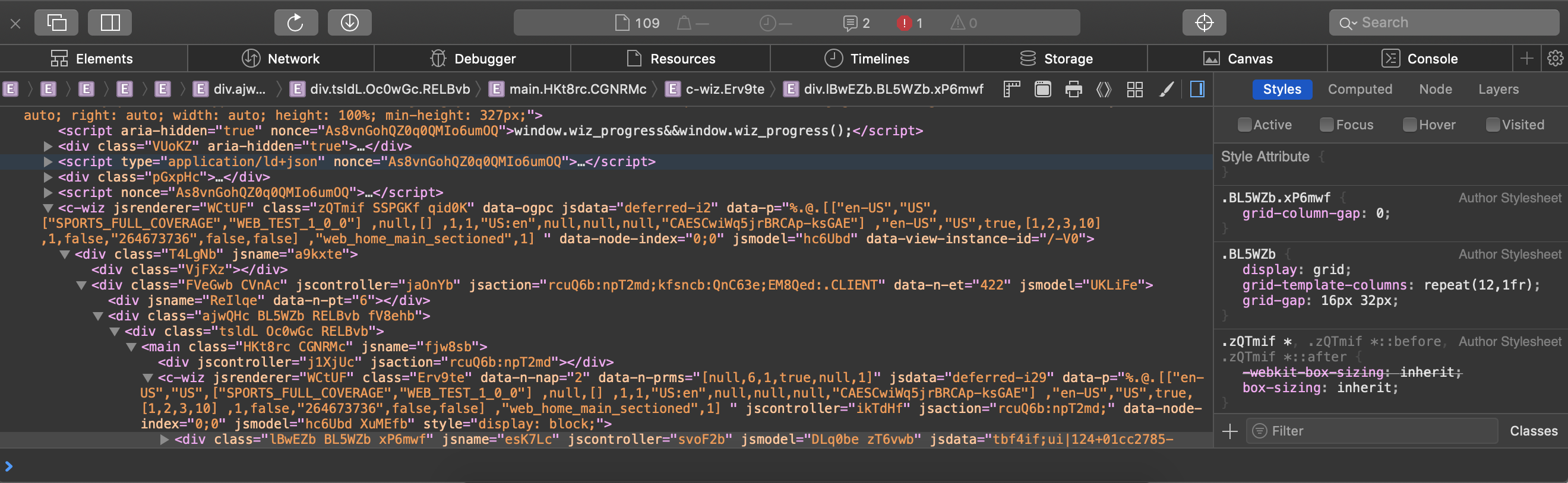 comparing browser developer tools